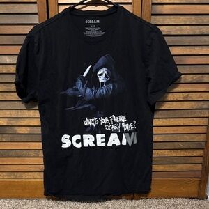 Graphic Tee - Black - scream horror ghostface